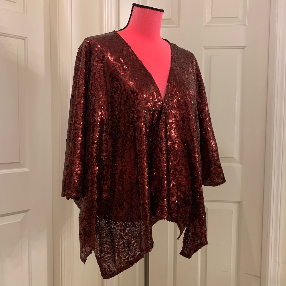 New Seductions sequined cardigan jacket/wrap/top